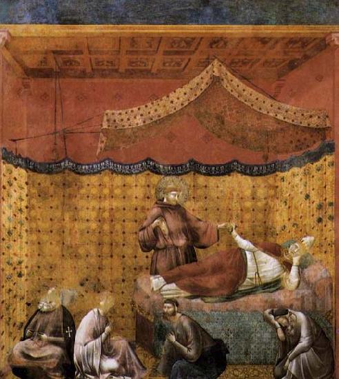 GIOTTO di Bondone Dream of St Gregory oil painting picture